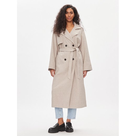 ONLY Trencz Nancy 15310681 Szary Regular Fit ze sklepu MODIVO w kategorii Płaszcze damskie - zdjęcie 182745638