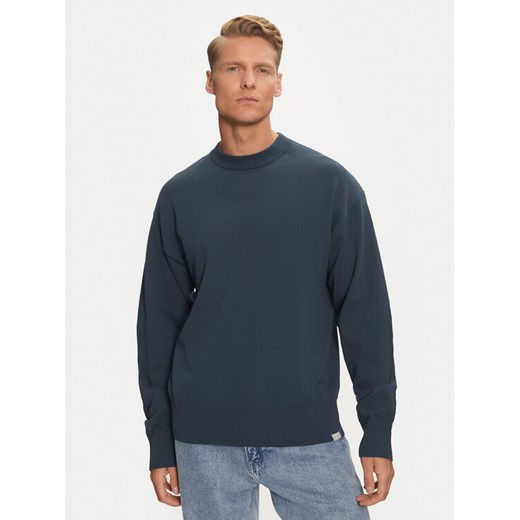 Jack&Jones Sweter Collective 12251556 Granatowy Relaxed Fit ze sklepu MODIVO w kategorii Swetry męskie - zdjęcie 182745705