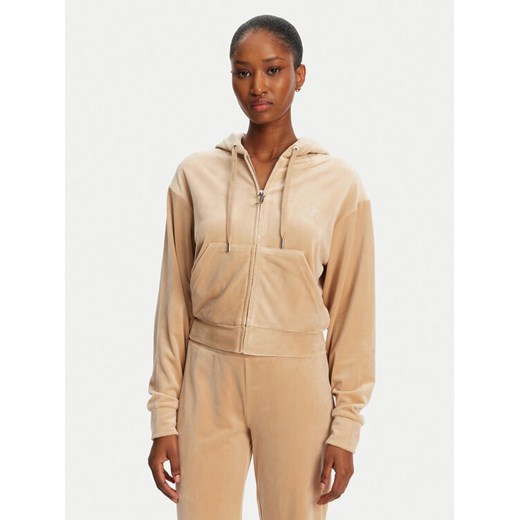 Juicy Couture Bluza Iccle JCWAS125308 Beżowy Loose Fit ze sklepu MODIVO w kategorii Bluzy damskie - zdjęcie 182745805