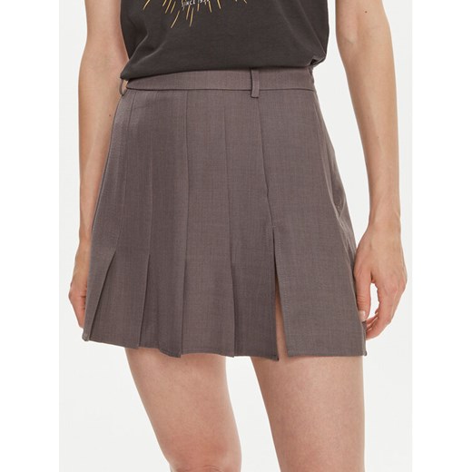 Noisy May Spódnica mini Lina 27032340 Szary Regular Fit ze sklepu MODIVO w kategorii Spódnice - zdjęcie 182745818