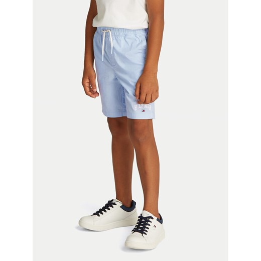 Tommy Hilfiger Szorty sportowe KB0KB09642 Błękitny Regular Fit ze sklepu MODIVO w kategorii Spodenki chłopięce - zdjęcie 182745846