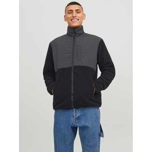 Jack&Jones Polar Marvin 12235864 Czarny Regular Fit ze sklepu MODIVO w kategorii Bluzy męskie - zdjęcie 182745869