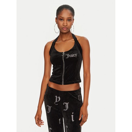 Juicy Couture Top Diane JCBCT224834 Czarny Slim Fit Juicy Couture XXS MODIVO