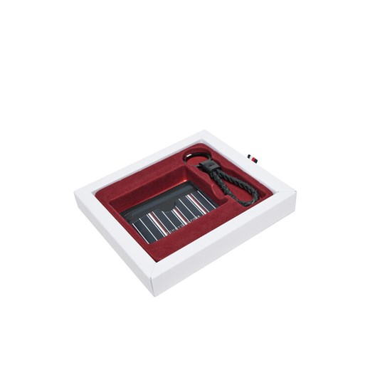 Tommy Hilfiger Zestaw etui na karty i brelok Th Corp Cc AM0AM12793 Granatowy ze sklepu MODIVO w kategorii Portfele męskie - zdjęcie 182746078