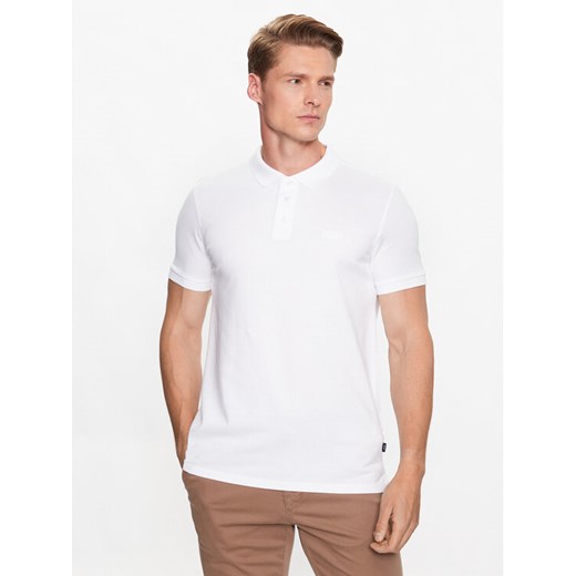 JOOP! Jeans Polo 30037520 Biały Modern Fit ze sklepu MODIVO w kategorii T-shirty męskie - zdjęcie 182746137