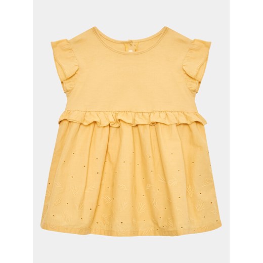 United Colors Of Benetton Sukienka codzienna 47YZAV00B Żółty Regular Fit ze sklepu MODIVO w kategorii Sukienki niemowlęce - zdjęcie 182746147