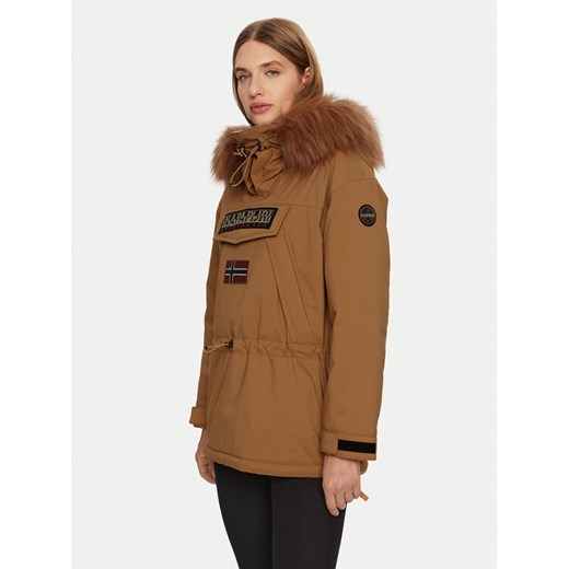 Napapijri Kurtka anorak Skidoo W 2.0 NP0A4I5F Brązowy Regular Fit ze sklepu MODIVO w kategorii Kurtki damskie - zdjęcie 182746155