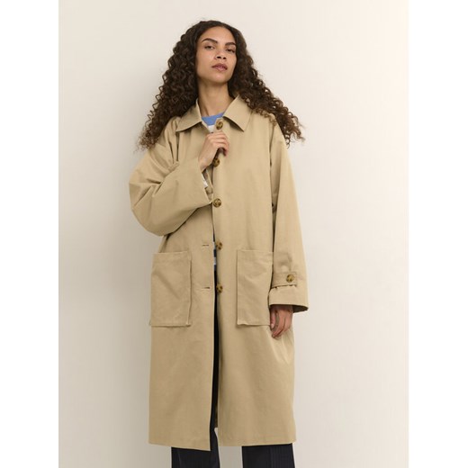 Karen by Simonsen Trencz Groovy 10104272 Beżowy Casual Fit ze sklepu MODIVO w kategorii Płaszcze damskie - zdjęcie 182746189