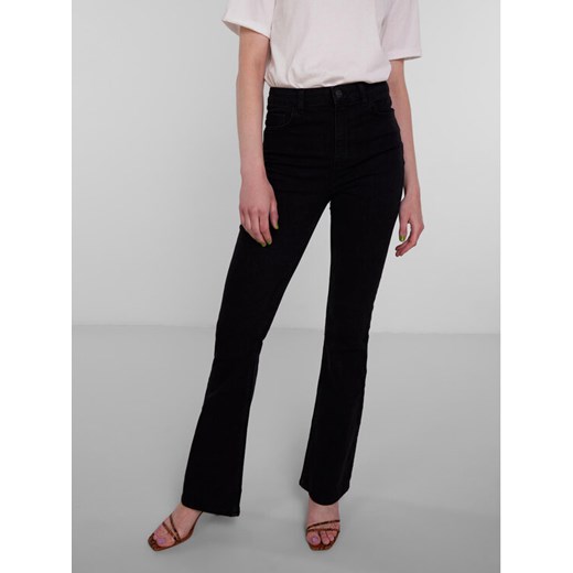 Pieces Jeansy 17111068 Czarny Flared Fit ze sklepu MODIVO w kategorii Jeansy damskie - zdjęcie 182746269