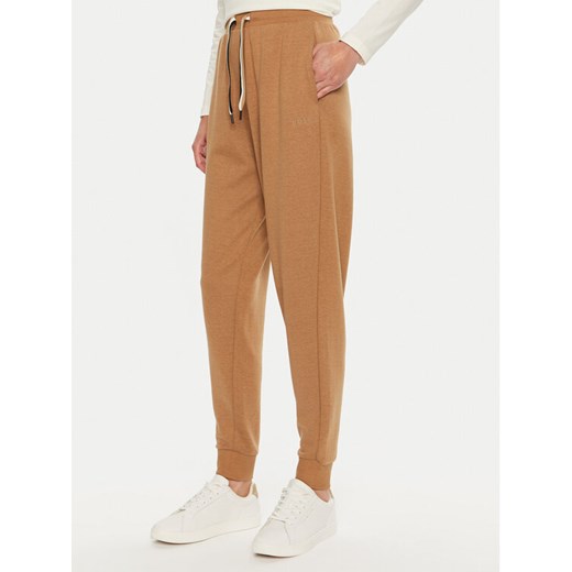Boss Spodnie dresowe CP Stripe 50524759 Beżowy Regular Fit ze sklepu MODIVO w kategorii Spodnie damskie - zdjęcie 182746368
