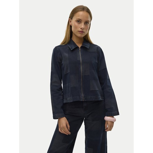 Vero Moda Kurtka jeansowa Likka 10321078 Granatowy Loose Fit ze sklepu MODIVO w kategorii Kurtki damskie - zdjęcie 182746507