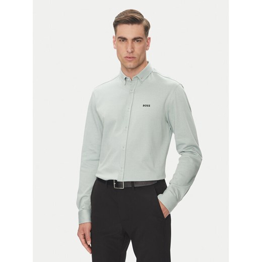 BOSS Koszula B_MOTION_L 50533163 Zielony Regular Fit ze sklepu MODIVO w kategorii Koszule męskie - zdjęcie 182746509