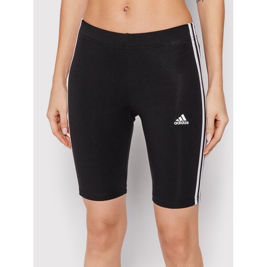 adidas Kolarki Essentials 3-Stripes Bike GR3866 Czarny Extra Slim Fit ze sklepu MODIVO w kategorii Szorty - zdjęcie 182746535