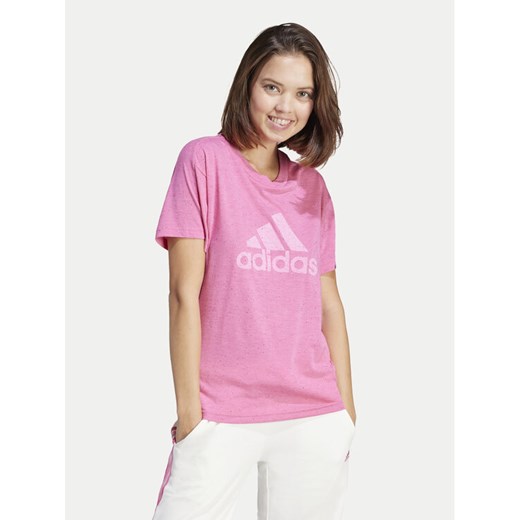 adidas T-Shirt Future Icons Winners 3.0 IS3631 Różowy Relaxed Fit ze sklepu MODIVO w kategorii Bluzki damskie - zdjęcie 182746545