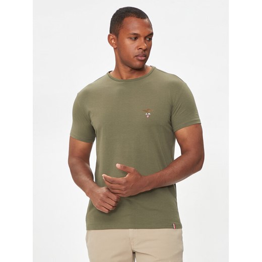 Aeronautica Militare T-Shirt AM1UTI001 Khaki Regular Fit Aeronautica Militare L MODIVO