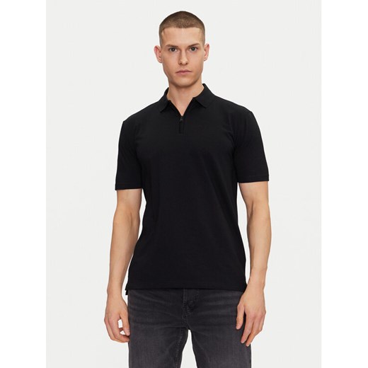 HUGO Polo Dekok233 50543368 Czarny Regular Fit ze sklepu MODIVO w kategorii T-shirty męskie - zdjęcie 182746565