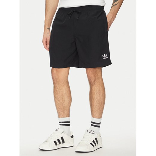adidas Szorty kąpielowe adicolor 8-Inch JC9184 Czarny Regular Fit ze sklepu MODIVO w kategorii Kąpielówki - zdjęcie 182746585