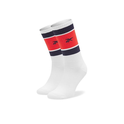 Reebok Skarpety Wysokie Męskie CL Basketball Sock HF8408 Biały ze sklepu MODIVO w kategorii Skarpetki męskie - zdjęcie 182746597