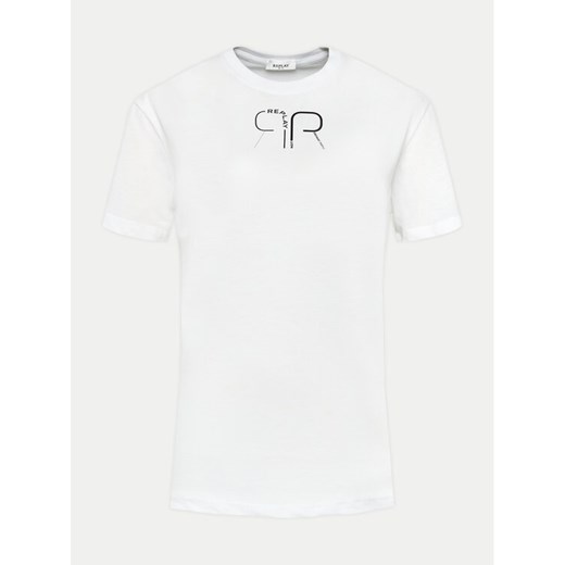 Replay T-Shirt W3566P.000.23612P Biały Regular Fit ze sklepu MODIVO w kategorii Bluzki damskie - zdjęcie 182746608