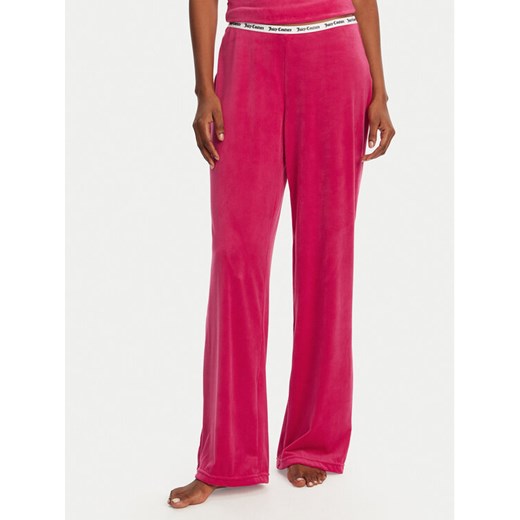 Juicy Couture Spodnie piżamowe Vicky JCLAS125504 Różowy Flare Fit ze sklepu MODIVO w kategorii Piżamy damskie - zdjęcie 182746639