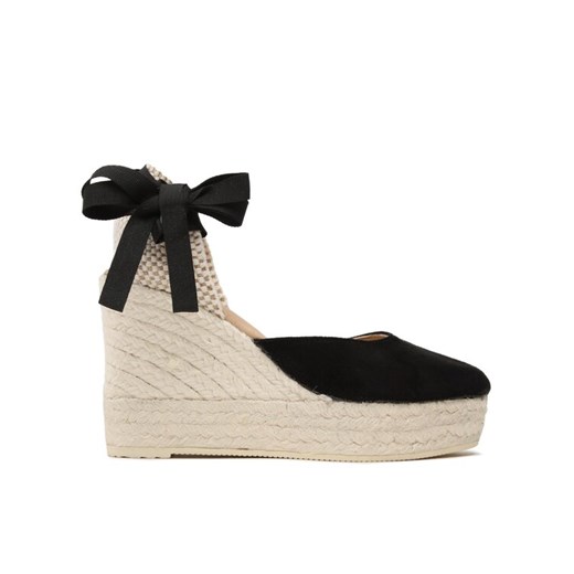 Manebi Espadryle Wedge Espadrilles K 1.0 WV Czarny ze sklepu MODIVO w kategorii Espadryle damskie - zdjęcie 182746675