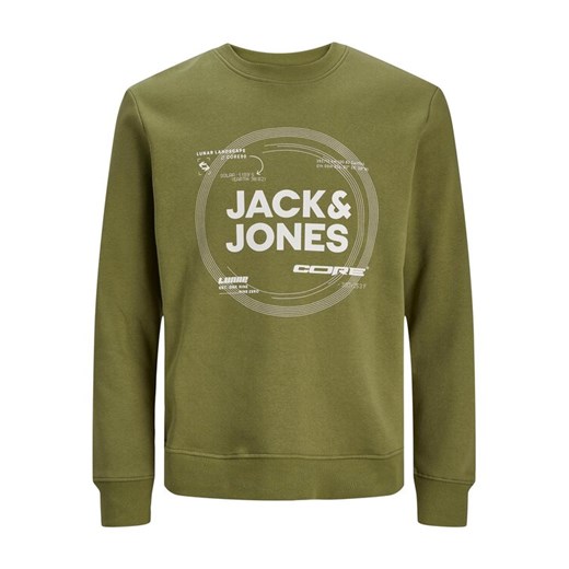 Jack&Jones Junior Bluza 12247681 Zielony Standard Fit ze sklepu MODIVO w kategorii Bluzy chłopięce - zdjęcie 182746706