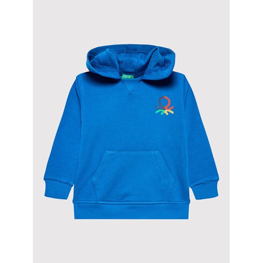United Colors Of Benetton Bluza 3J70G500R Niebieski Regular Fit ze sklepu MODIVO w kategorii Bluzy chłopięce - zdjęcie 182746716