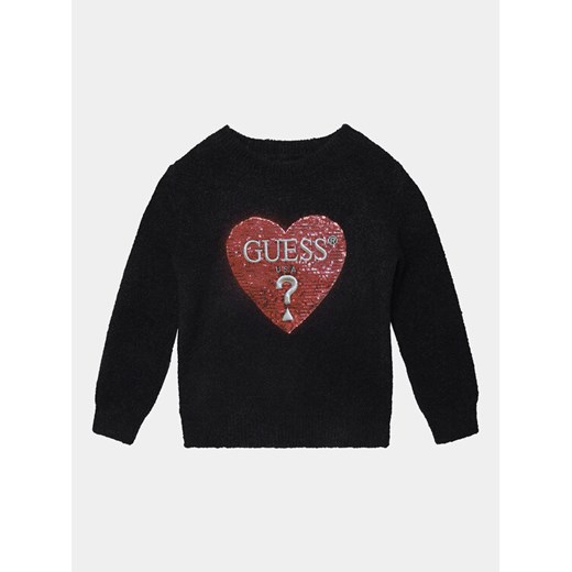 Guess Sweter K3BR02 Z2YA0 Czarny Regular Fit ze sklepu MODIVO w kategorii Swetry dziewczęce - zdjęcie 182746727