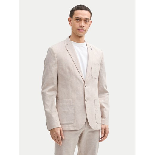 Tom Tailor Marynarka 1045065 Beżowy Regular Fit ze sklepu MODIVO w kategorii Marynarki męskie - zdjęcie 182746755