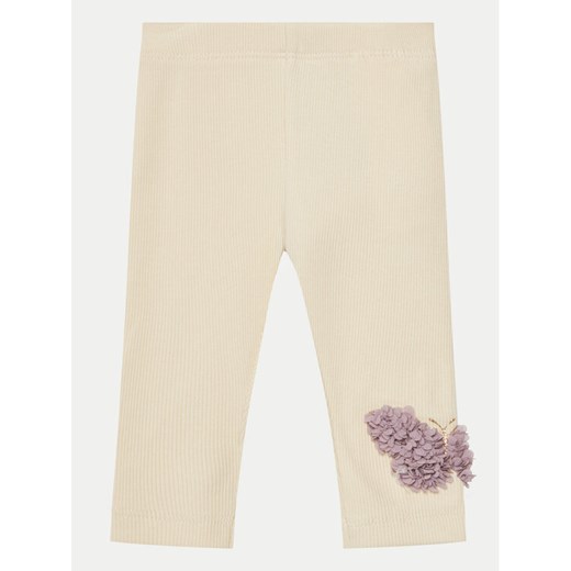 NAME IT Legginsy Bolia 13238244 Beżowy Slim Fit ze sklepu MODIVO w kategorii Spodnie i półśpiochy - zdjęcie 182746807