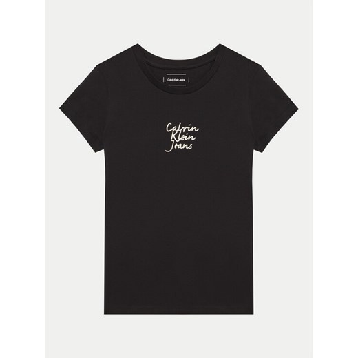 Calvin Klein Jeans T-Shirt IG0IG02805 Czarny Slim Fit ze sklepu MODIVO w kategorii T-shirty chłopięce - zdjęcie 182746819