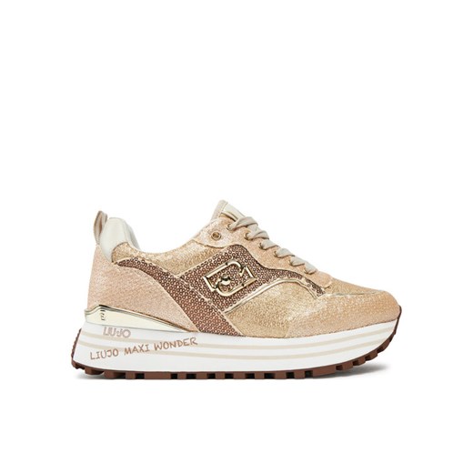 Liu Jo Sneakersy Maxi Wonder 73 BF4007 PX520 Złoty ze sklepu MODIVO w kategorii Buty sportowe damskie - zdjęcie 182746877