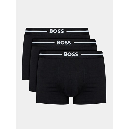 Boss Komplet 3 par bokserek Trunk 3P Bold 50510687 Czarny ze sklepu MODIVO w kategorii Majtki męskie - zdjęcie 182746919