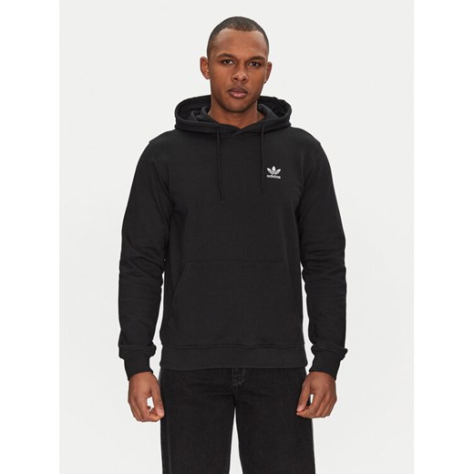 adidas Bluza Trefoil Essentials JD2404 Czarny Regular Fit ze sklepu MODIVO w kategorii Bluzy męskie - zdjęcie 182746948