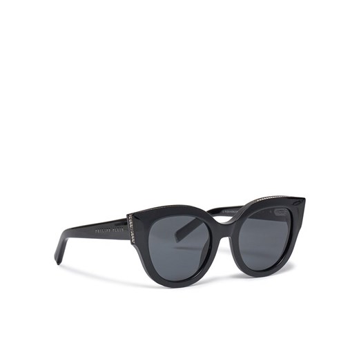 PHILIPP PLEIN Okulary przeciwsłoneczne SPP026S Czarny ze sklepu MODIVO w kategorii Okulary przeciwsłoneczne damskie - zdjęcie 182746949