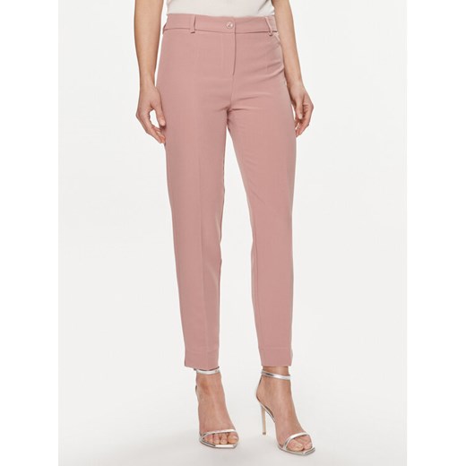 Maryley Spodnie materiałowe 24EB52Z/43BH Różowy Regular Fit ze sklepu MODIVO w kategorii Spodnie damskie - zdjęcie 182746976