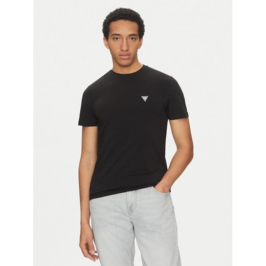 Guess T-Shirt U5GM11 K6YW1 Czarny Regular Fit ze sklepu MODIVO w kategorii T-shirty męskie - zdjęcie 182746986