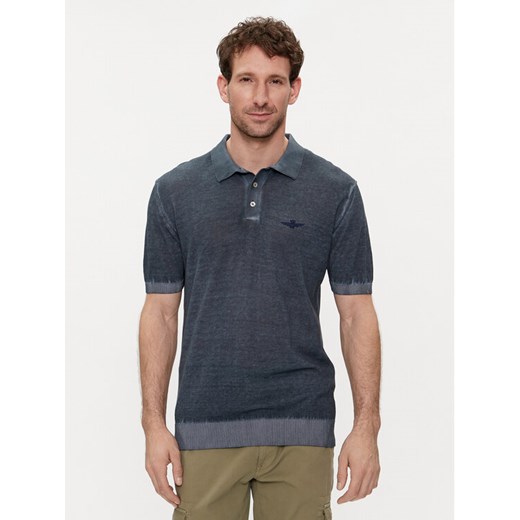 Aeronautica Militare Polo 241MA1495L496 Granatowy Regular Fit Aeronautica Militare XL MODIVO