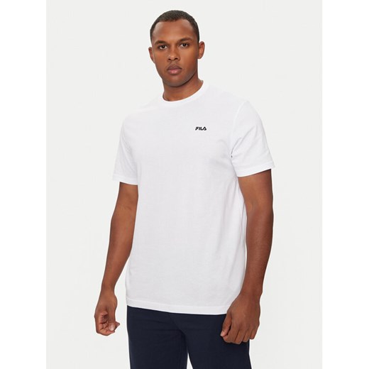 Fila T-Shirt Berloz FAM0340 Biały Regular Fit ze sklepu MODIVO w kategorii T-shirty męskie - zdjęcie 182747088