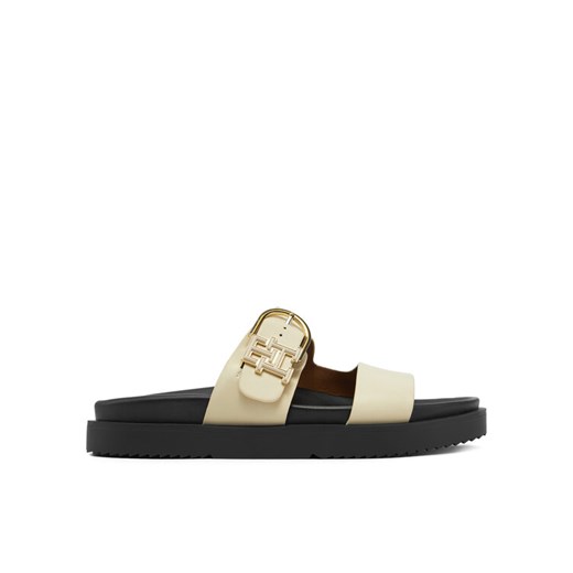 Tommy Hilfiger Klapki FW0FW08512 Écru ze sklepu MODIVO w kategorii Klapki damskie - zdjęcie 182747095
