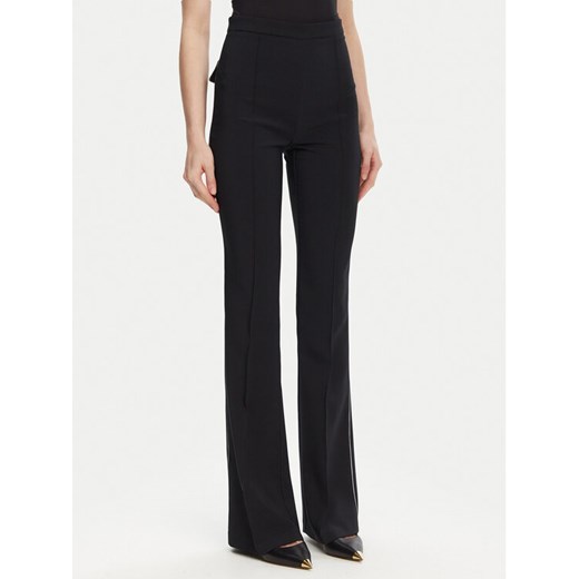 Elisabetta Franchi Spodnie materiałowe PA-084-51E2 Czarny Regular Fit ze sklepu MODIVO w kategorii Spodnie damskie - zdjęcie 182747169