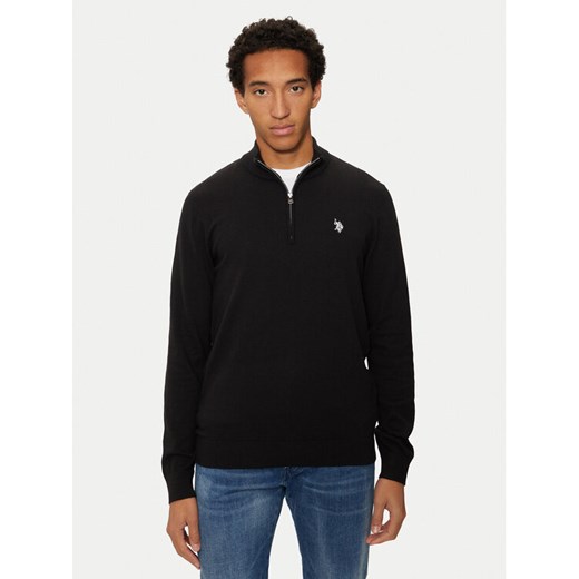 U.S. Polo Assn. Sweter MUP2963 Czarny Regular Fit ze sklepu MODIVO w kategorii Swetry męskie - zdjęcie 182747287