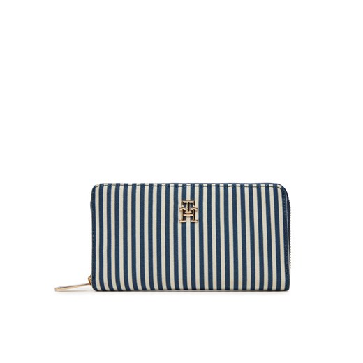 Tommy Hilfiger Duży Portfel Damski Poppy Summer Lrg Za AW0AW17269 Niebieski ze sklepu MODIVO w kategorii Portfele damskie - zdjęcie 182747317
