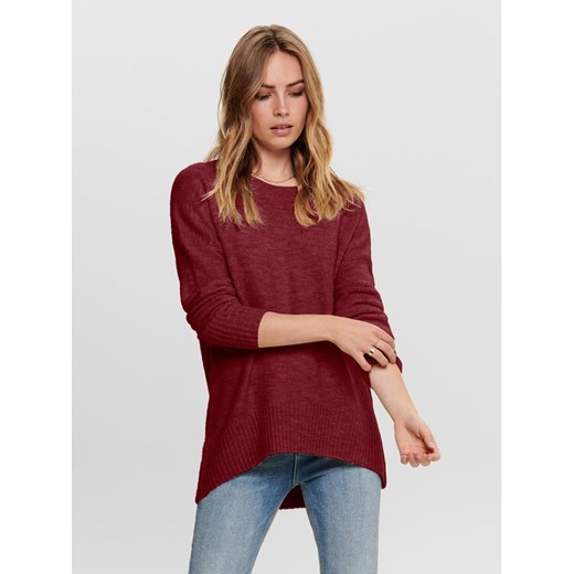 ONLY Sweter 15173800 Bordowy Regular Fit ze sklepu MODIVO w kategorii Swetry damskie - zdjęcie 182747419