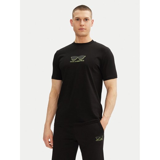 KARL LAGERFELD T-Shirt 755400 552235 Czarny Regular Fit ze sklepu MODIVO w kategorii T-shirty męskie - zdjęcie 182747449