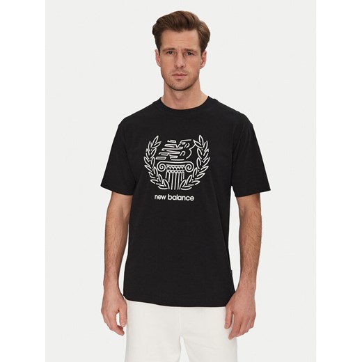 New Balance T-Shirt MT51974 Czarny Relaxed Fit ze sklepu MODIVO w kategorii T-shirty męskie - zdjęcie 182747457