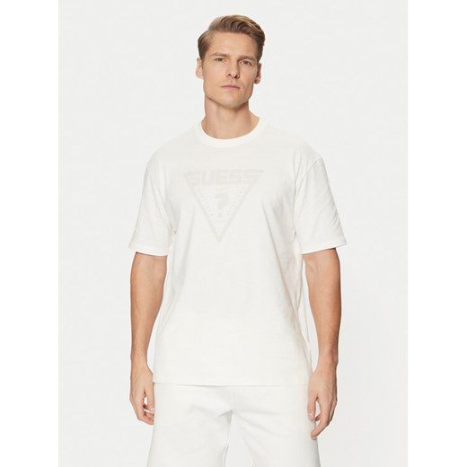 Guess T-Shirt Z4BI02 I3Z14 Biały Overshirt Fit ze sklepu MODIVO w kategorii T-shirty męskie - zdjęcie 182747526