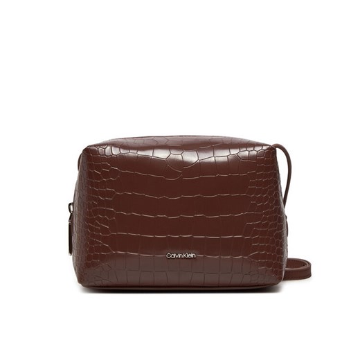 Calvin Klein Torebka K60K612452 Brązowy ze sklepu MODIVO w kategorii Listonoszki - zdjęcie 182747625