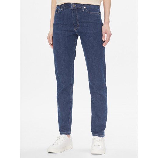 Calvin Klein Jeansy Mid Rise Slim - Mid Blue K20K206780 Niebieski Slim Fit ze sklepu MODIVO w kategorii Jeansy damskie - zdjęcie 182747668