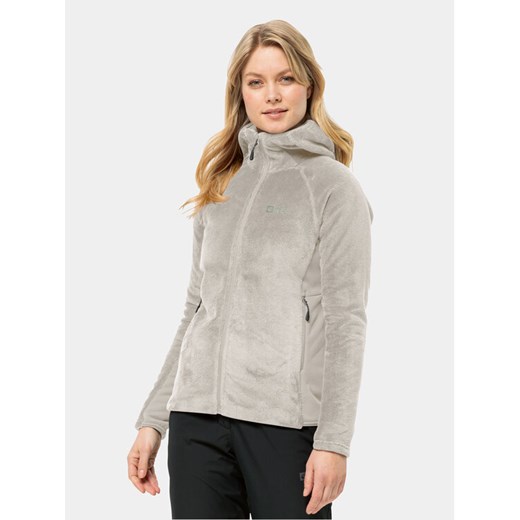 Jack Wolfskin Polar Rotwand Hooded Fz 1710742 Szary Regular Fit ze sklepu MODIVO w kategorii Bluzy damskie - zdjęcie 182747716